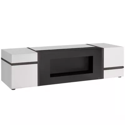 TV-Möbel CELINE mit Bio-Kamin – weiß