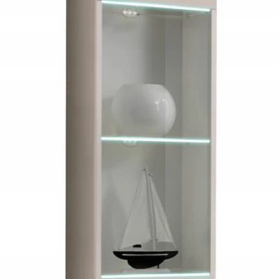 Hängevitrine FREYA mit Beleuchtung - Kaschmir