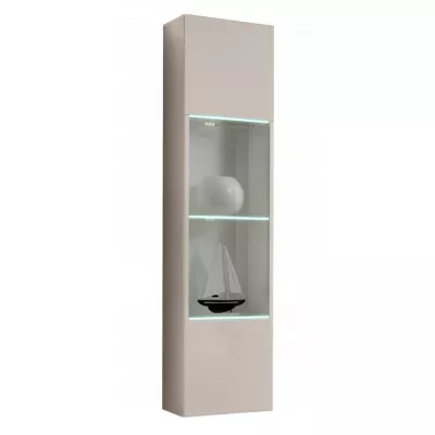 Hängevitrine FREYA mit Beleuchtung - Kaschmir
