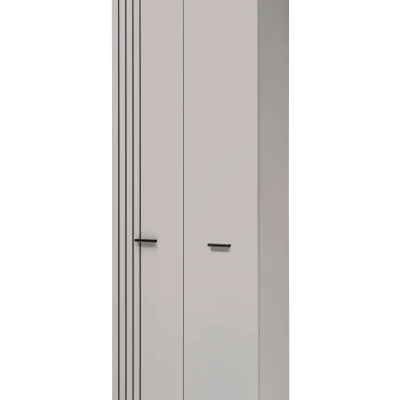 Kleiderschrank 60 cm PETUNIA mit Schublade – Kaschmir/Schwarz