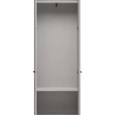 Kleiderschrank 60 cm PETUNIA mit Schublade – Kaschmir/Schwarz