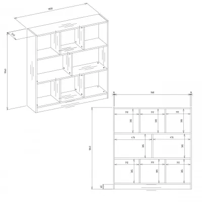 Regalsystem AIVO – Eichenholz