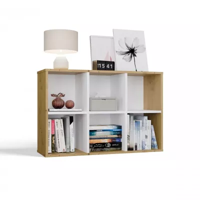 Regalsystem RAINIS 5 – Eiche Artisan / Weiß