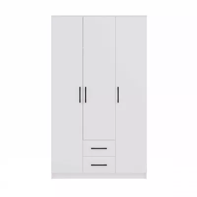 Kleiderschrank mit Schubladen 120 cm RAGNAR - weiß