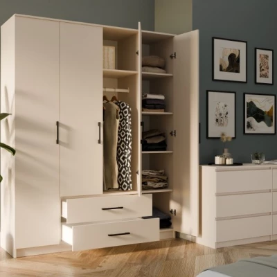 Kleiderschrank mit Schubladen 160 cm RAGNAR - Kaschmir