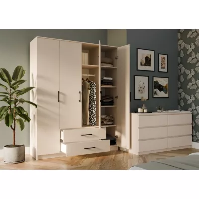 Kleiderschrank mit Schubladen 160 cm RAGNAR - Kaschmir