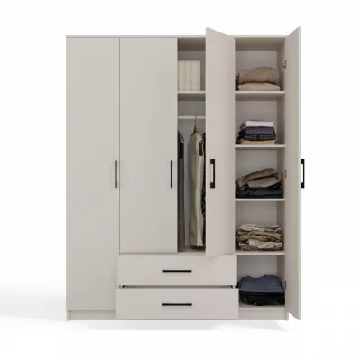 Kleiderschrank mit Schubladen 160 cm RAGNAR - Kaschmir