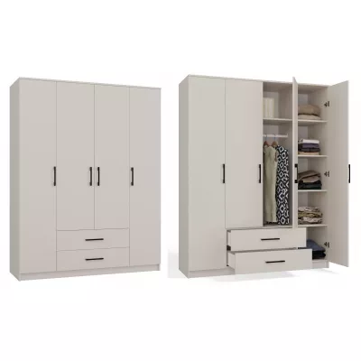 Kleiderschrank mit Schubladen 160 cm RAGNAR - Kaschmir