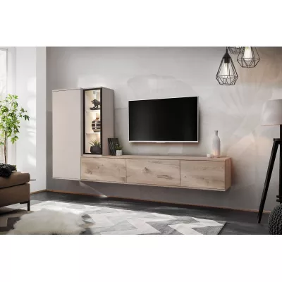 Wohnzimmerwand ATHOLIA - Viking Oak / Kaschmir