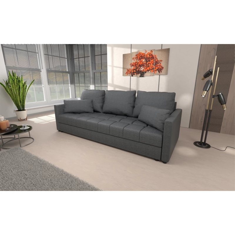 Dreisitzer-Schlafsofa KLAVERA 1 - dunkelgrau 1