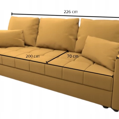 Dreisitzer-Schlafsofa KLAVERA 1 - Honig