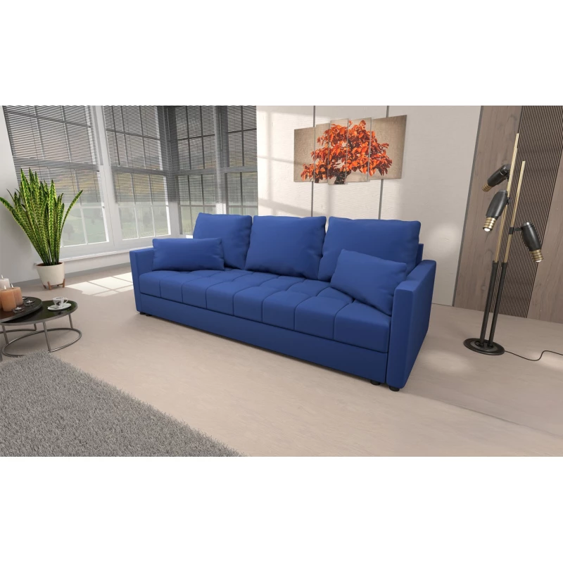 Dreisitzer-Schlafsofa KLAVERA 1 - blau
