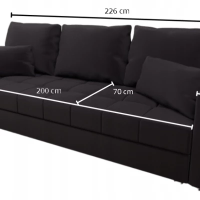 Dreisitzer-Schlafsofa KLAVERA 1 - dunkelgrau 2