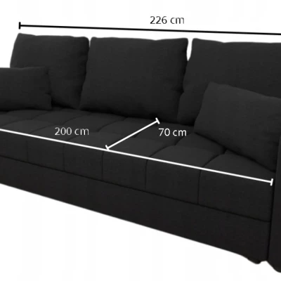 Dreisitzer-Schlafsofa KLAVERA 2 – Anthrazit