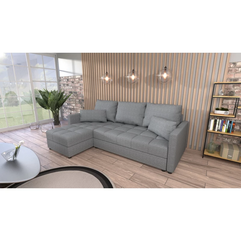 L-förmige Sofagarnitur PIANO 1 - grau