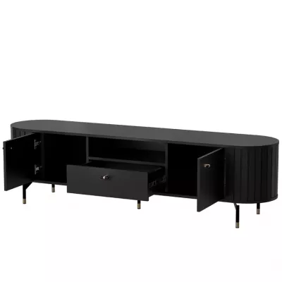 Breiter TV-Ständer APEX – schwarz