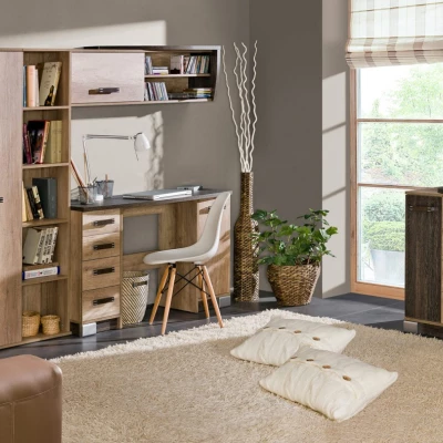 Wandschrank BENSON – Canyon Oak / Arusha, links