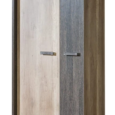 Kleiderschrank 80 cm BENSON - Canyon Oak / Arusha, links