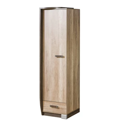 Schmaler Regalschrank BENSON – Canyon Oak / Arusha, links