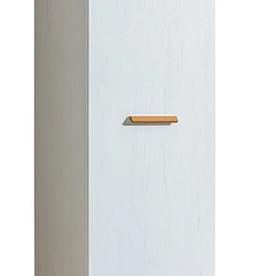 Kleiderschrank mit Regal 45 cm BUTNER - Andersen Kiefer / Nash Eiche