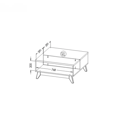 BUTNER Couchtisch – Andersen-Kiefer / Nash-Eiche