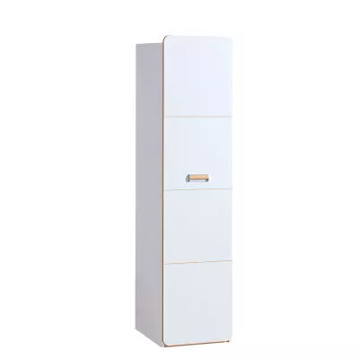 Kleiderschrank mit Regal, 45 cm, Zeder - Nash-Eiche / Weiß