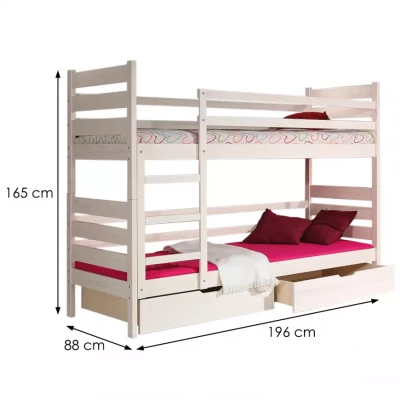 Etagenbett 80x190 MARIONE - Anthrazit