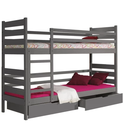 Etagenbett 80x190 MARIONE - Anthrazit