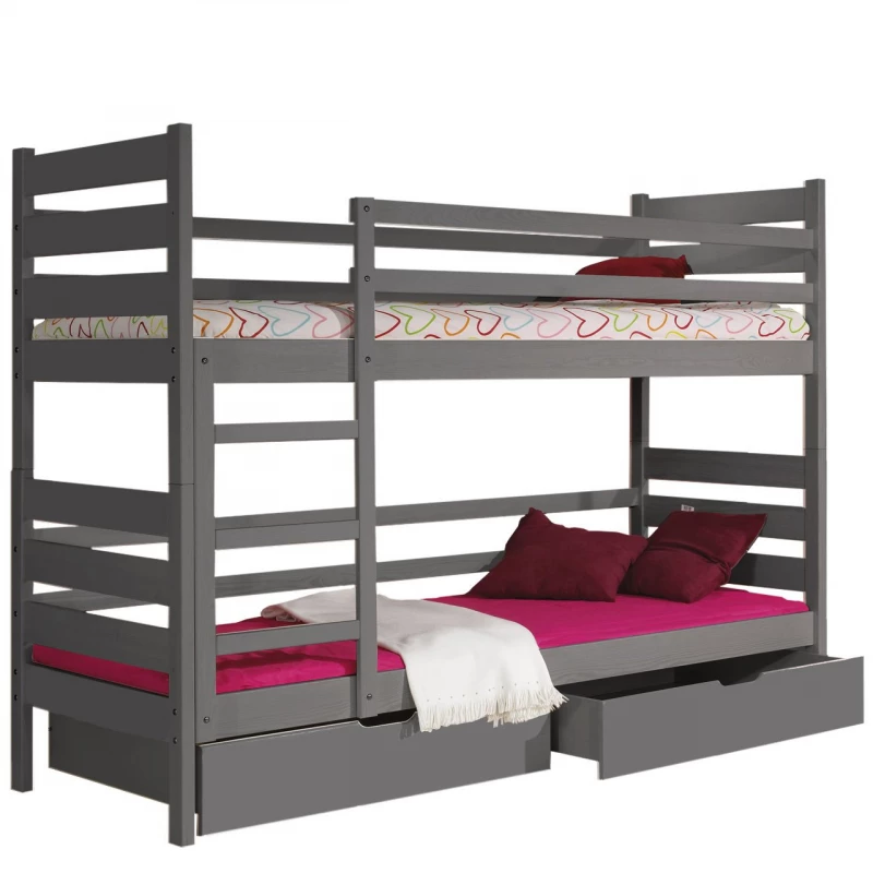 Etagenbett 80x190 MARIONE - Anthrazit