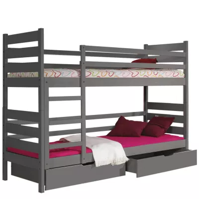 Etagenbett 80x190 MARIONE - Anthrazit