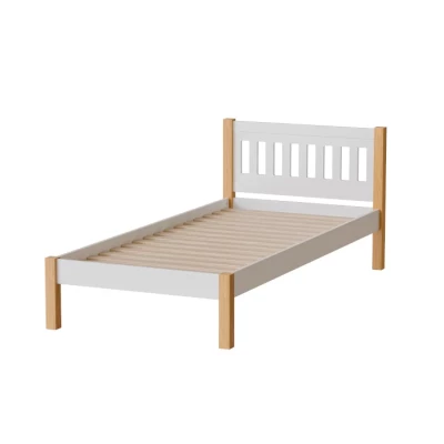 Einzelbett 90x200 MAXTON - Eiche/Weiß
