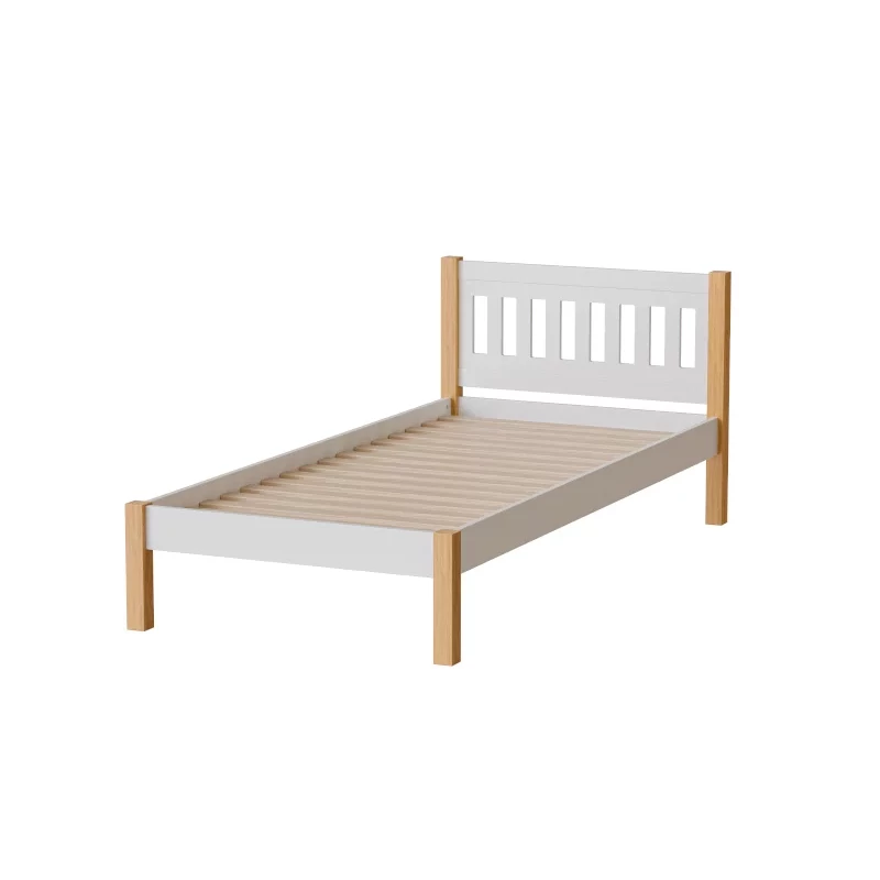 Einzelbett 90x200 MAXTON - Eiche/Weiß