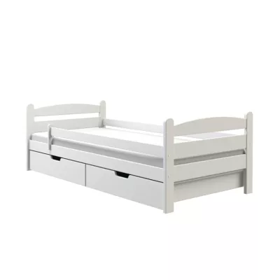 Einzelbett 90x200 GASTON mit Schubladen - Kiefernholz