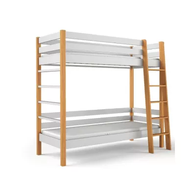 Etagenbett für Kinder 90x190 CORNA - Eiche/Weiß