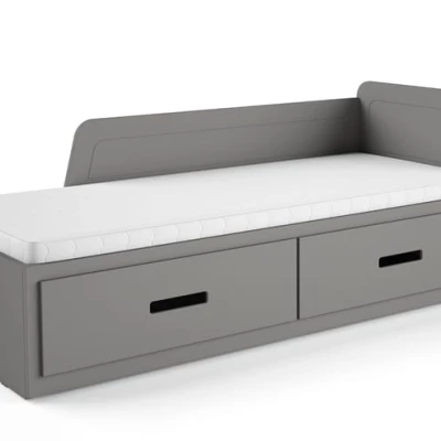 Klappbares Kinderbett 80x200 FRANKLYN - Anthrazit