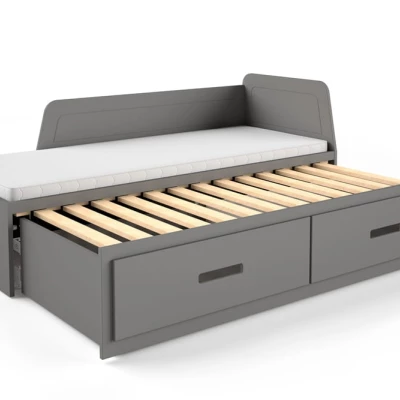 Klappbares Kinderbett 80x200 FRANKLYN - Anthrazit