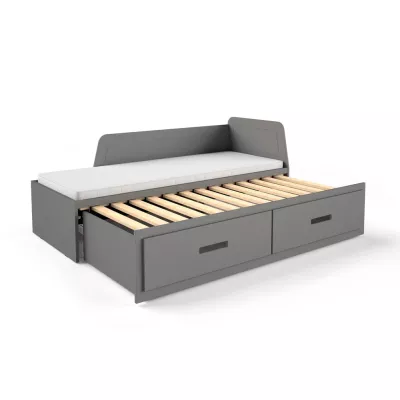 Klappbares Kinderbett 80x200 FRANKLYN - Anthrazit