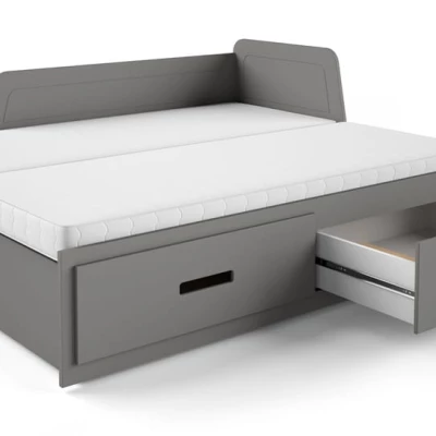 Klappbares Kinderbett 80x200 FRANKLYN - Anthrazit