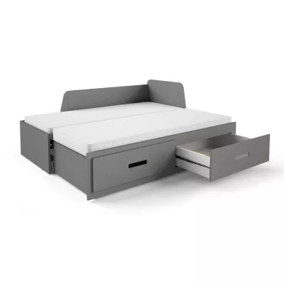 Klappbares Kinderbett 80x200 FRANKLYN - Anthrazit