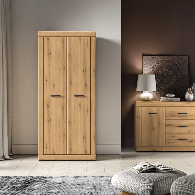 Kleiderschrank 87 cm ADELLA – erinnert an Eiche