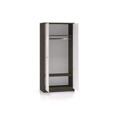 Kleiderschrank 89 cm SAFIEH - Eiche / Kaschmir