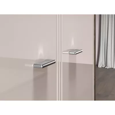 Kleiderschrank 89 cm SAFIEH - Eiche / Kaschmir