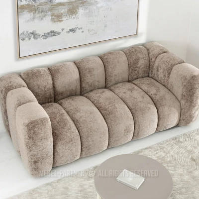 Designersofa RONIA – hellbraun