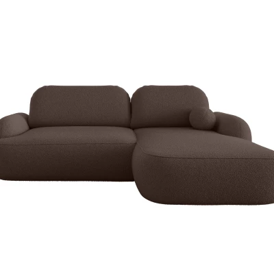MOHYLA Schlafsofa mit Stauraum - braun, rechte Ecke