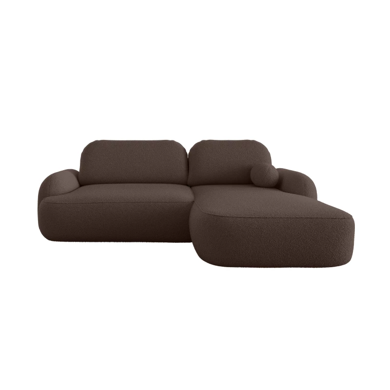 MOHYLA Schlafsofa mit Stauraum - braun, rechte Ecke