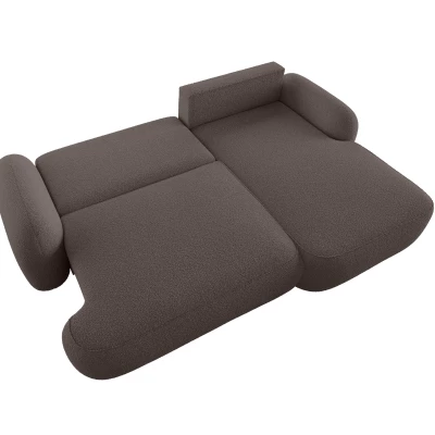 MOHYLA Schlafsofa mit Stauraum - braun, rechte Ecke