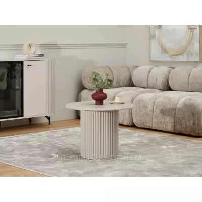 Couchtisch ALBAN - grauer Marmor / grau