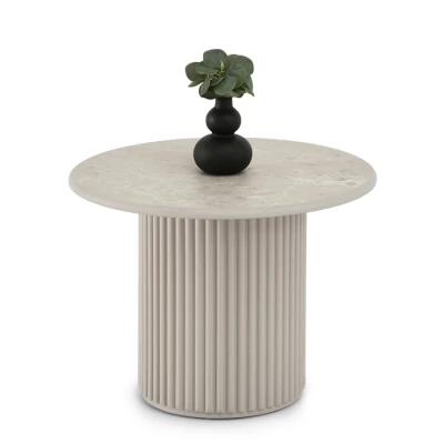 Couchtisch ALBAN - grauer Marmor / grau