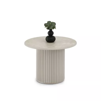 Couchtisch ALBAN - grauer Marmor / grau