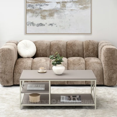 DINKO Couchtisch – beige/creme